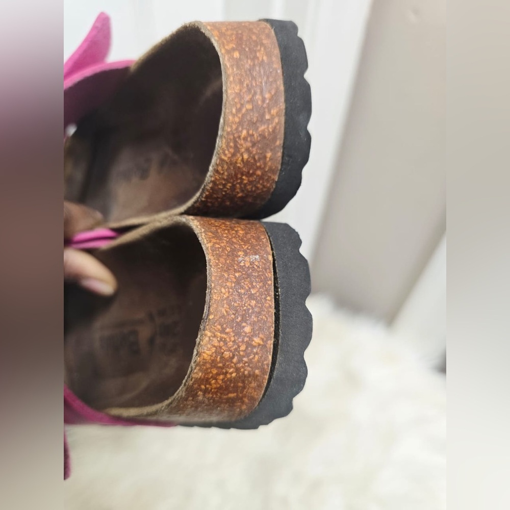 Birkenstock Betula Arizona sandals in a fuchsia/hot pink color - Picture 6 of 8